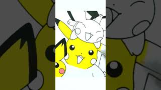 Pokemon coloring Pikachu and Pichus #shorts