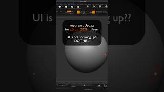 zBrush 2026.1 UI NOT SHOWING UP after loading custom configuration file?