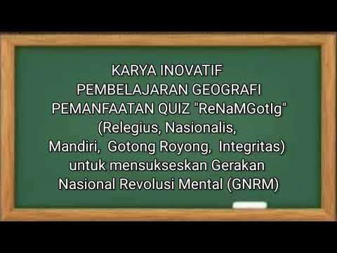 karya inovasi pembelajaran geografi peta quiz renamgotig sukseskan gerakan revolusi mental