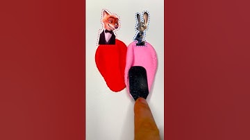 Guess the mixing colors of Zootopia 2 #colormixing #zootopia #shorts #diy