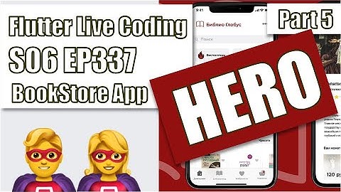 [Flutter] Flutter Live Coding EP337 (Bookstore app Part 5)