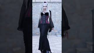 Rate this goth outfit 0 - 10 🦇 Romantic Goth fashion | elegant gothic festival look vampire corset