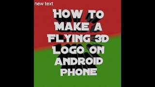 First time in the world FLYING LOGO 3DCG APPLICATION