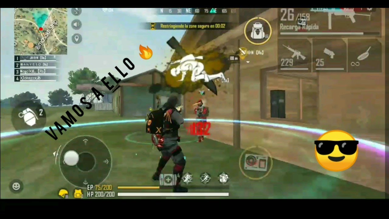 Learning to play in free fire / aprendiendo a jugar en free fire