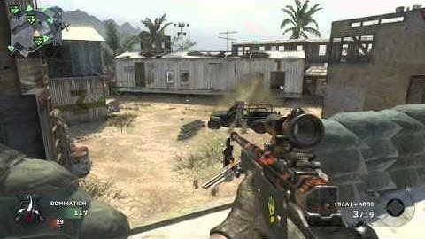 MrNocres with L96A1 ACOG sniping on Firing Range in Call Of Duty Black Ops