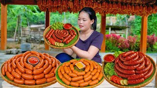 How to Make Simple Grilled Sausages at Home - Delicious and Sell at the Market | Trieu Mai Huong