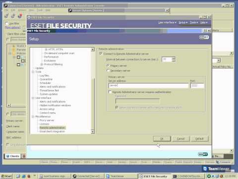 ESET Remote Administrator Configuration Process