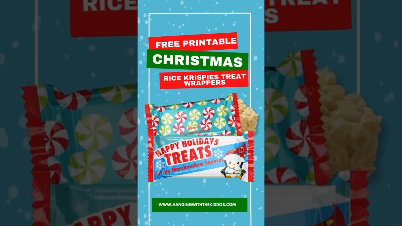 Free Christmas Printable: Rice Krispies Treats |12 Days of Christmas Freebies