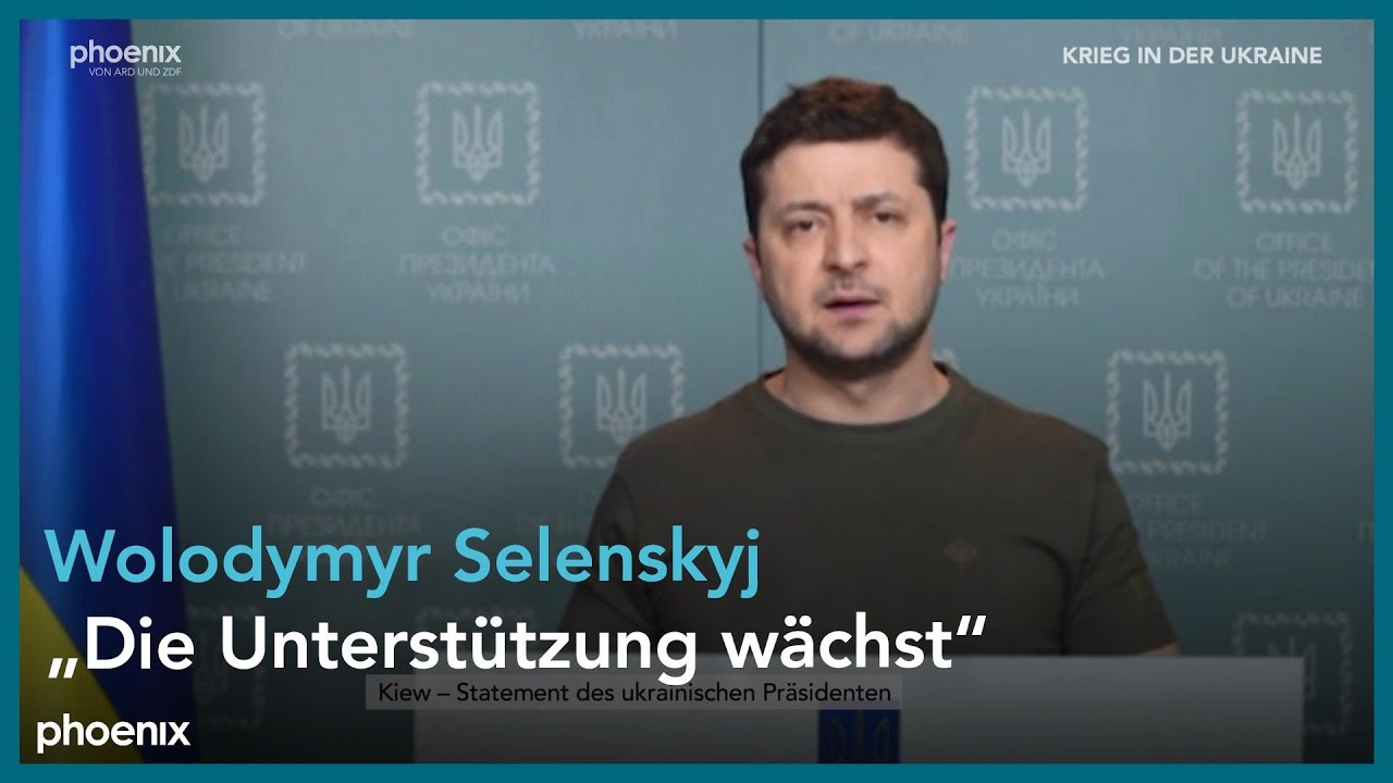 Statement des ukrainischen Präsidenten Wolodymyr Selenskyj