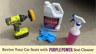 Revive Your Car Seats with Purple Power Seat Cleaner | I AM HASAN