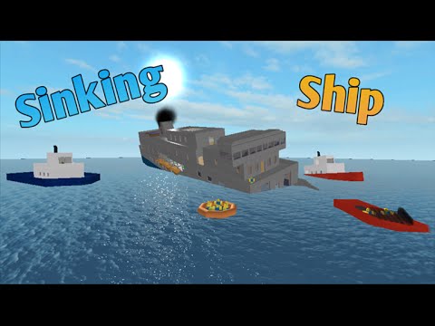 sinking ship in roblox - youtube