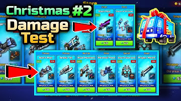 New Traders Van Damage Test - Christmas Weapons Skins #2 - Pixel Gun 3D