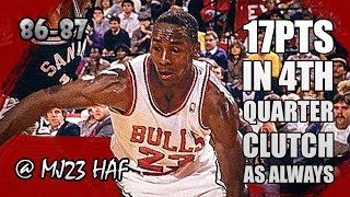 Michael Jordan Highlights vs Bucks (1987.02.28) - 37pts, 17 CLUTCH POINTS in 4Q!