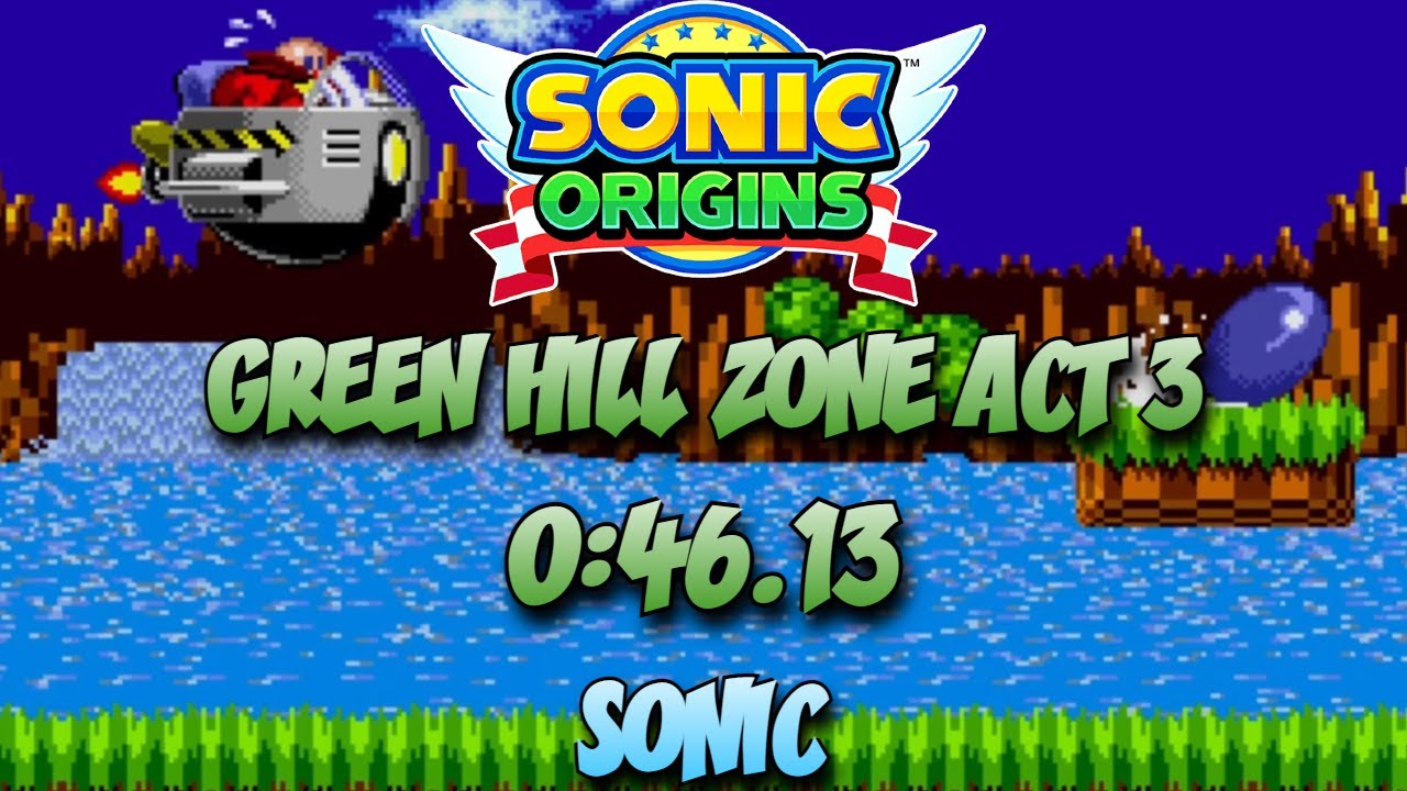 Sonic Origins: Green Hill Zone Act 3 In 0:46.13 (Sonic) 