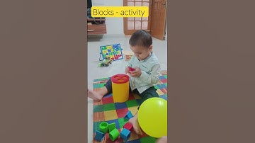 Blocks activity ll enhances brain development  ll toddler