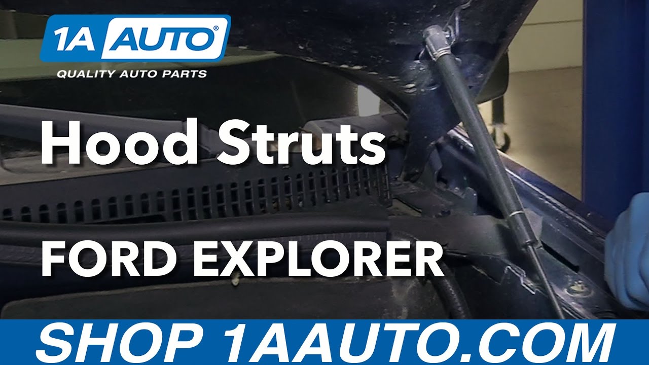 How to Replace Hood Struts 06-10 Ford Explorer - YouTube