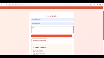 Tugas UAS Pemrog Web 1 Teknik Informatika UNP Kediri [ Part 4 ( Form Contact us ) ]