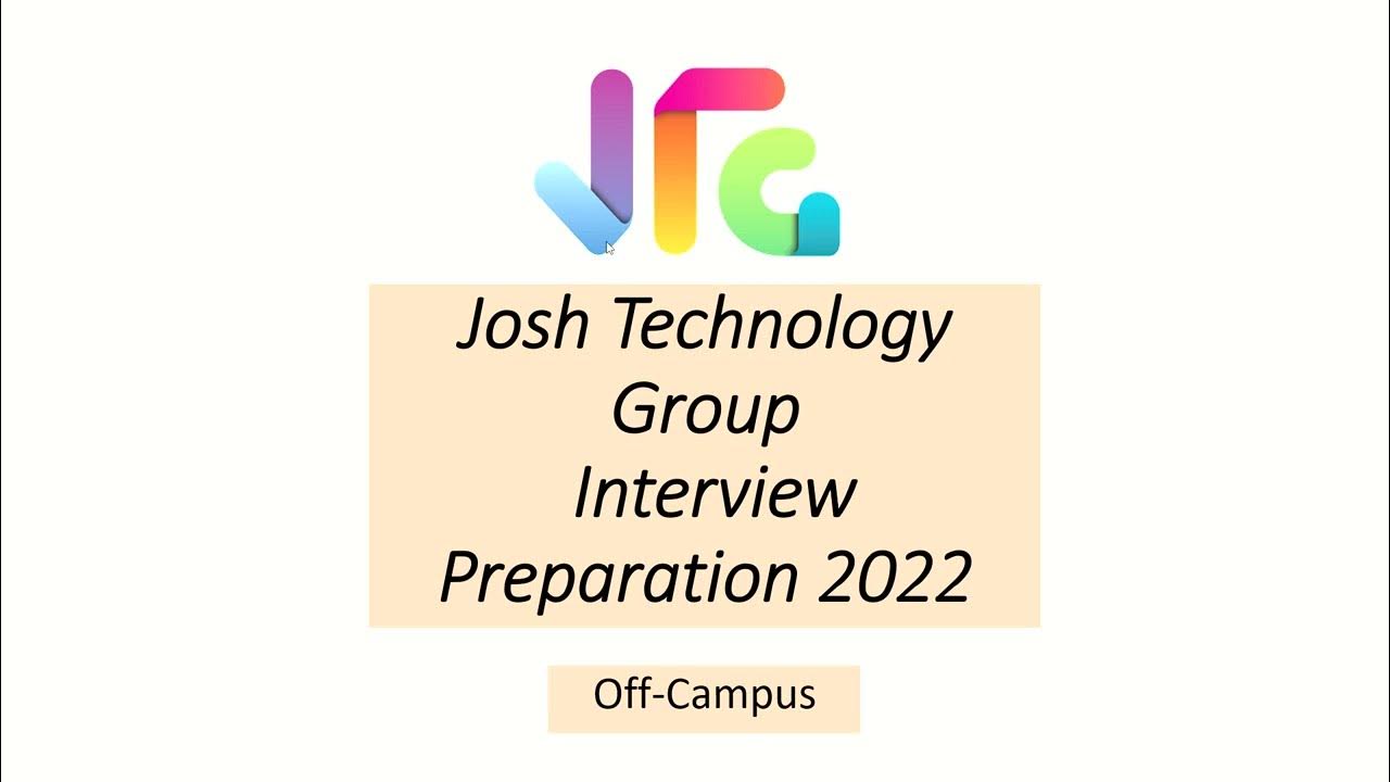 Josh Technology Group Interview Experience SDE YouTube