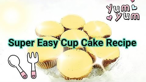 超级简单~"零失败"杯子蛋糕 ❤How to make Super Easy Cupcakes