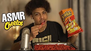 ASMR Eating FLAMIN HOT CHEETOS For The FIRST Time (CRUNCHY EATING SOUNDS)