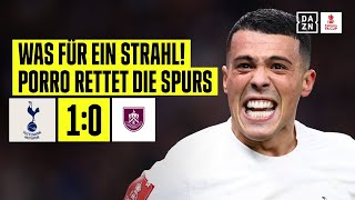 Thumbnail for Pedro Porro sichert Spurs mit Sahnetreffer den Sieg: Tottenham - Burnley 1:0 | FA Cup | DAZN