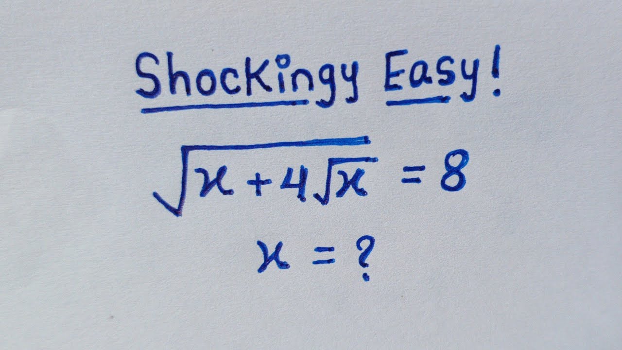 Nice Algebra Square Root Simplification Maths Olympiad Problem || Find ...