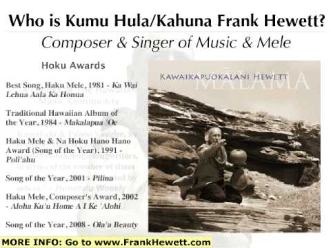 Kumu Hula/Kahuna Frank Hewett - August 2011 Semina...