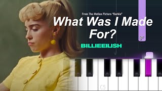 Billie Eilish - What Was I Made For'? | Piano Tutorial