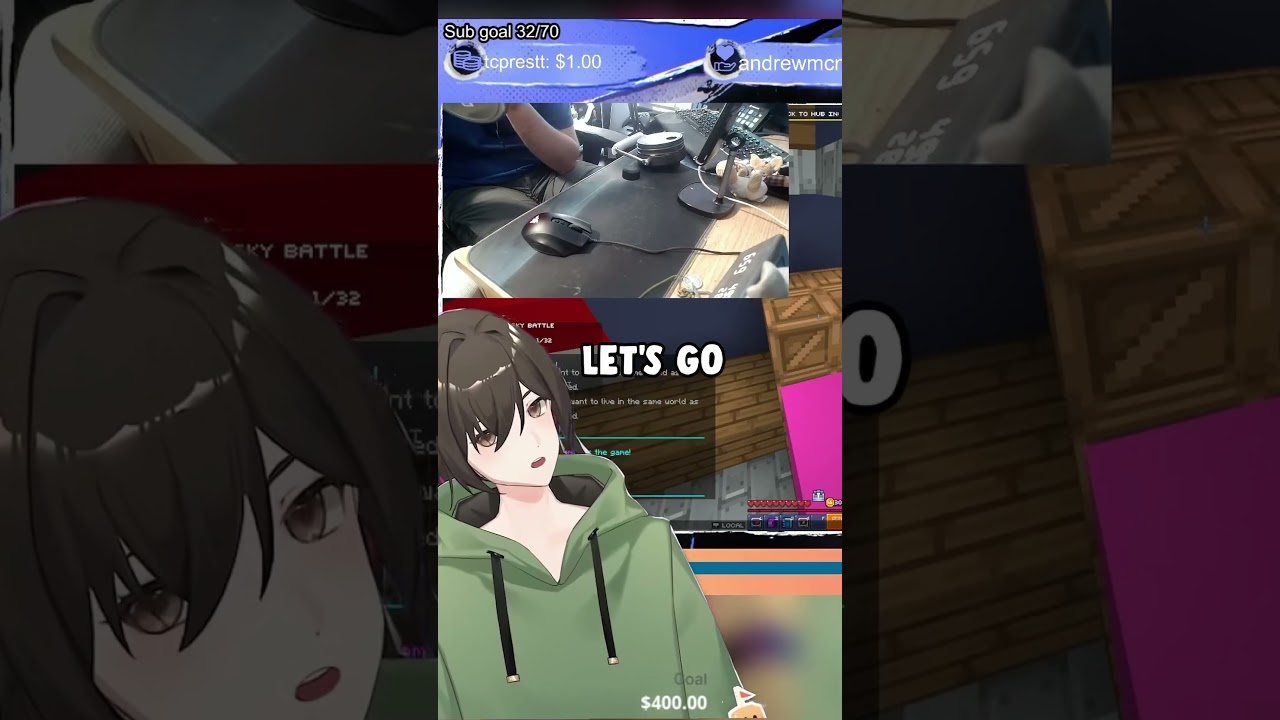 Vtuber + giant bottle = ???? #weirdstuff #minecraft #vtuberlife #braincells #vtuber #envtuberclip