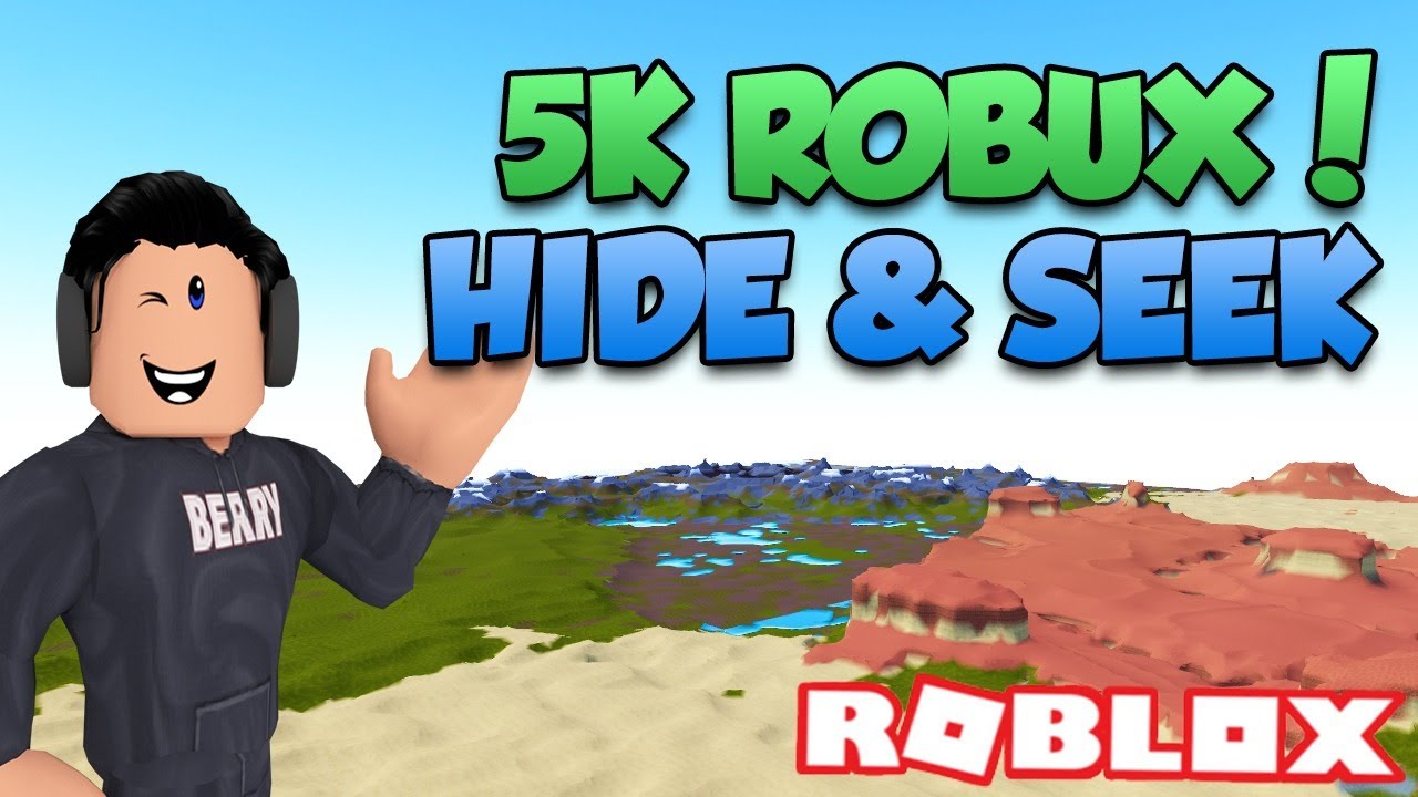 Find Me For 5k Robux Hide Seek Challenge 2 Roblox Live Youtube - roblox challenges for robux
