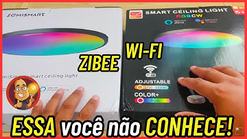 Luz de Teto LED Inteligente Tuya RGBCW Zemismart Compatível com Alexa e Google | WI-FI e ZIGBEE