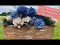 Easy DIY Forever Flowers (Wood Floral) Customized Rustic Farmhouse Flower Arrangement