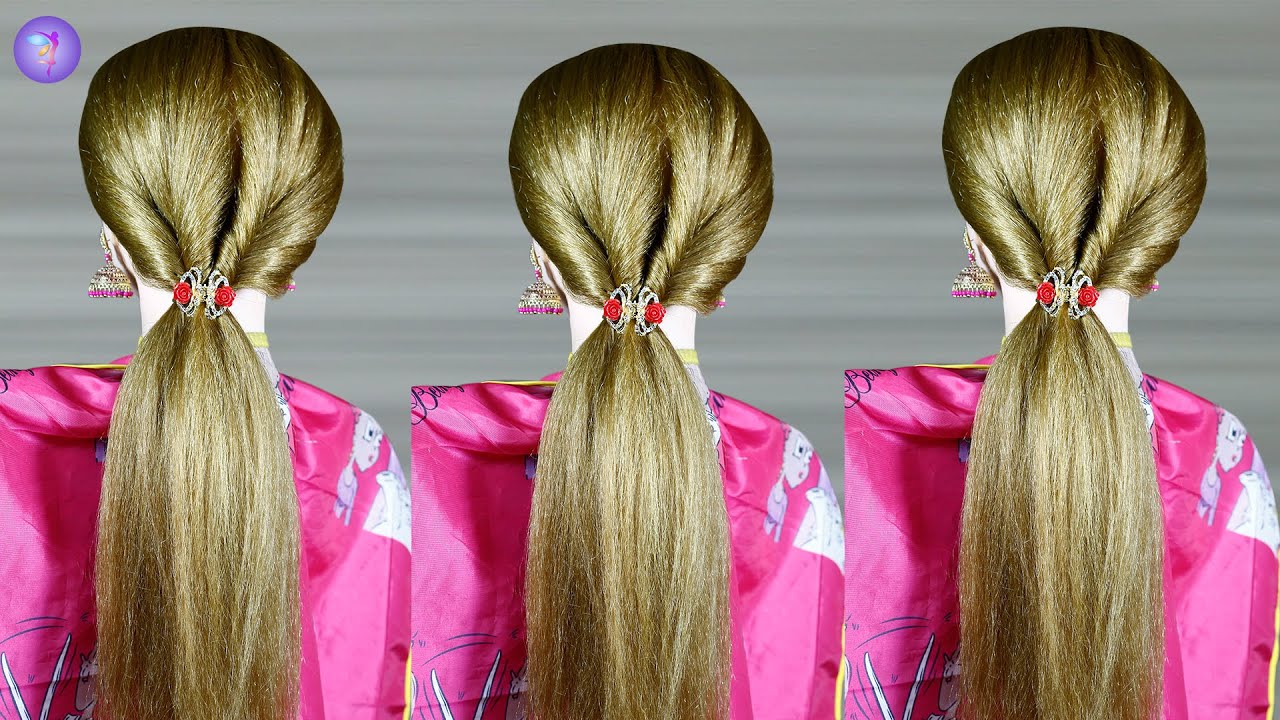 2 Minute Clutcher Hairstyle Summer Hairstyle Back Style Easy Hairstyle  2 Minute Clutcher Hairstyle Summer Hairstyle Back Style Easy Hairstyle