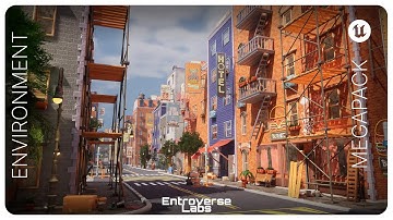 Stylized New York City Megapack | Unreal Engine FAB Marketplace | Showcase