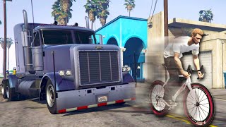 Escape The SEMI TRUCKS | GTA5