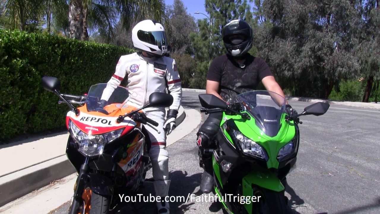 Street Ride 2013 Kawasaki Ninja 300 vs 2013 Honda CBR 250R ...