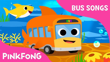 Baby Shark Bus | The shark bus goes round and round | Bus Songs | Pinkfong Songs for Children
