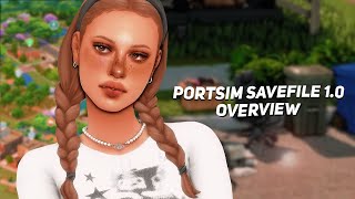 the most realistic save i've ever seen *culture, drama, etc..* | portsim savefile 1.0 | the sims 4