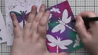 Watch Me Create Beautiful Cards With Dragonfly Layers