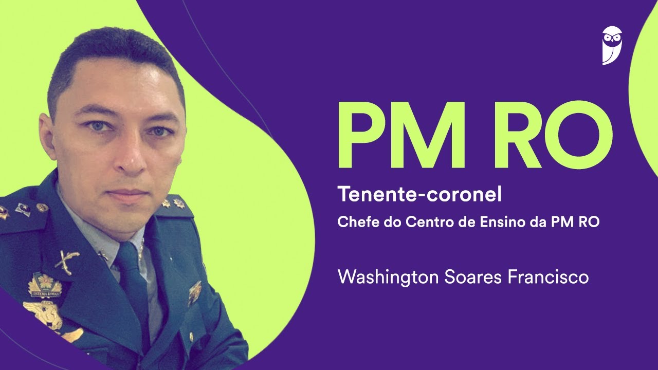 PM RO: Conheça a carreira de oficial com o Chefe de ensino, Tenente-Coronel  Washington Soares - YouTube