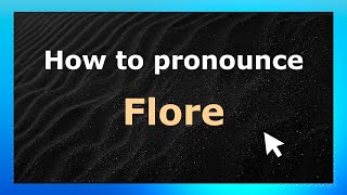How to Pronounce Flore (French Pronunciation / France) | Pronounce Names
How do you pronounce Flore in France? Click here to learn the French pronunciation of Flore or visit https://www.PronounceNames.com/Flore
We welcome your feedback! If you pronounce it differently, please tell us the correct pronunciation, its origin, and country in the comments.
Would you like to add your name, pronounced in your own voice, to this channel?
Visit https://www.PronounceNames.com and share the pronunciation of your name.
Pronounce Names channel is brought to you by https://www.PronounceNames.com - a crowdsourced website dedicated to helping people pronounce names correctly.
#Flore #PronounceFlore #HowToPronounceFlore #PronounceNames #Pronunciation How to Pronounce Flore (French Pronunciation / France) | Pronounce Names