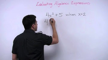 Evaluating Algebraic Expressions (Tutor Zone)