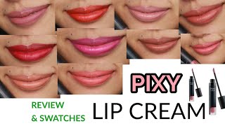 PIXY LIP CREAM REVIEW & SWATCHES TANPA MAKEUP - TITA MUSER