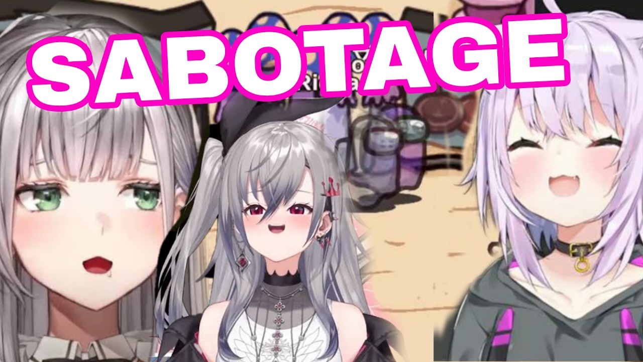 Okayu Can't Stop Laughing At Noel Sabotaging Her Impostor Friend | AMONG US  [Hololive/Sub]