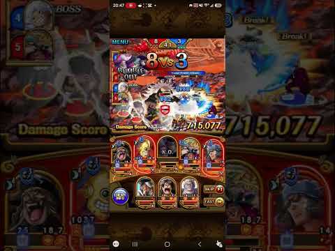 optc vs Assault Rumble 59k Luffy with Full Blackbeard Team! #optc #op #onepiece #viral