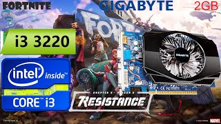 GT 630 | Fortnite Modo Rendimiento | i3-3220 | 1080p, 900 p ,720p