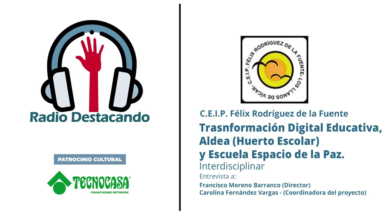 Francisco Moreno Barranco y Carolina Fernández Vargas. CEIP Félix Rodríguez de la Fuente. Vícar.