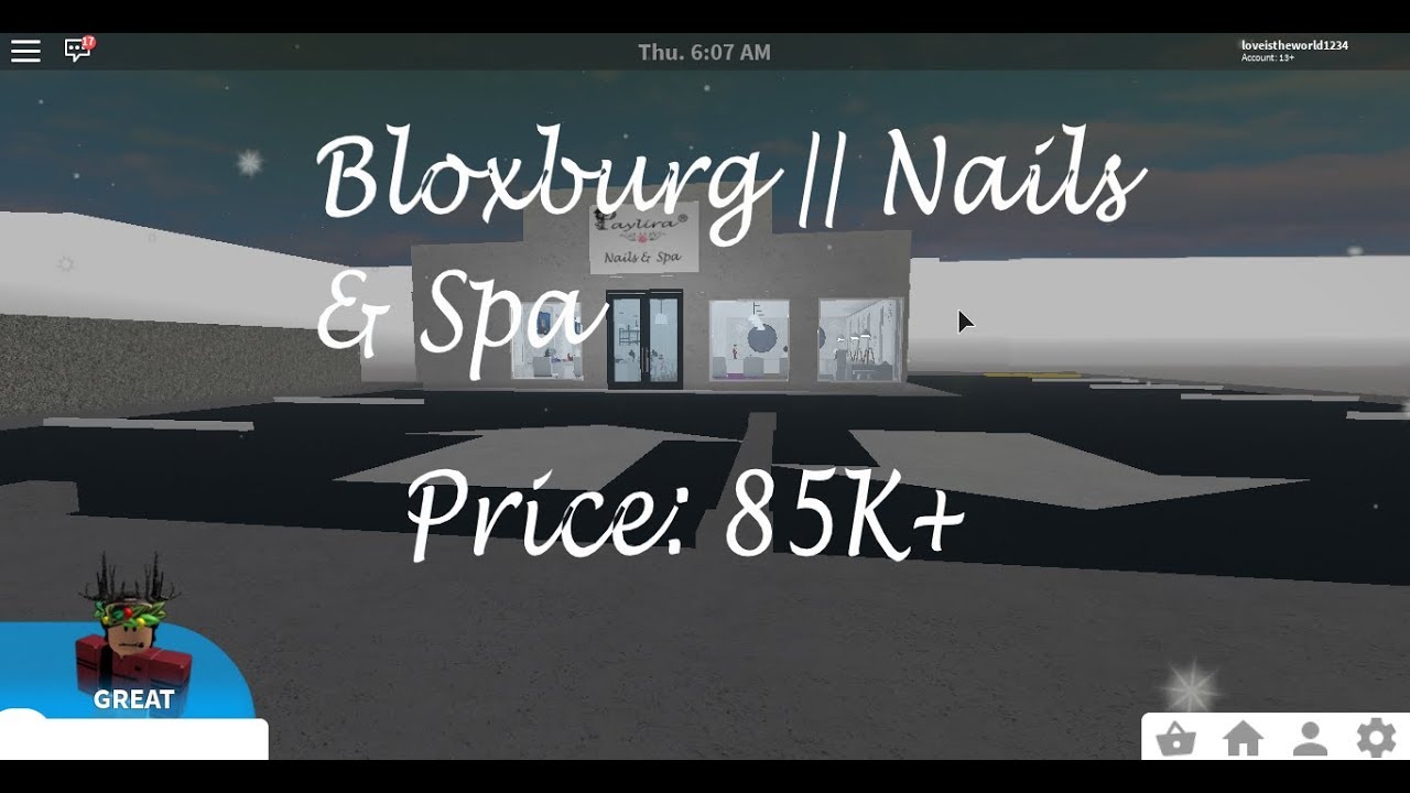 Bloxburg Nails & Spa YouTube