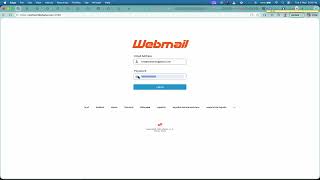 How to log into webmail and change the password
