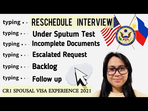 Paano Makapag RESCHEDULE NG INTERVIEW SA US EMBASSY MANILA | walang sumasagot sa telepono, backlog,.